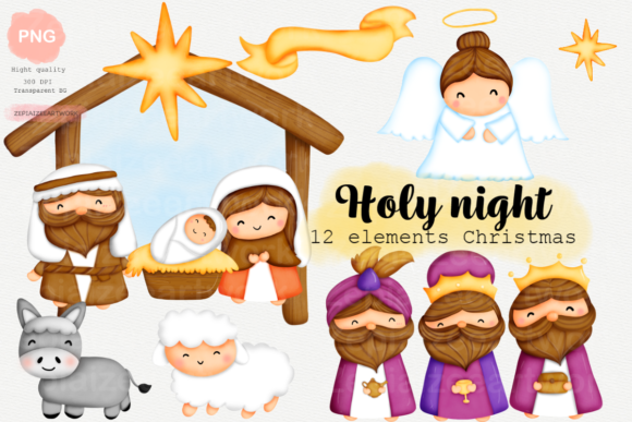 Choosing the Right Christmas Clipart for a Holy Night Nativity Scene