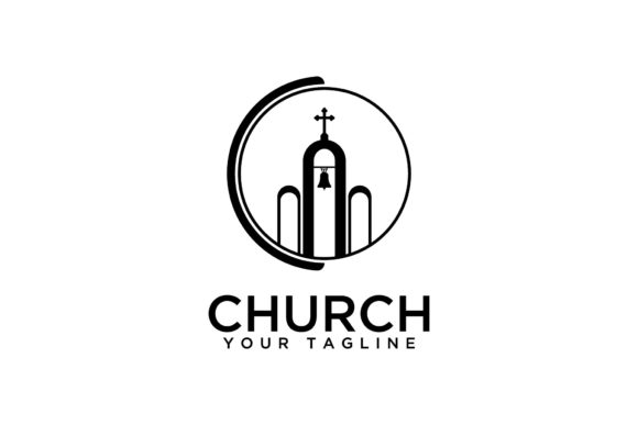 Christian Church Jesus Cross Gospel Logo in Design