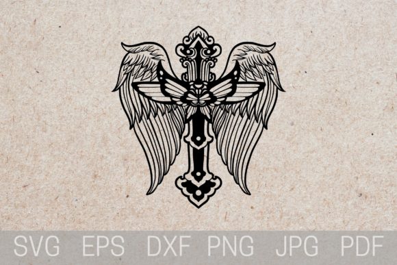 Christian Cross SVG Cricut Designs with Butterfly