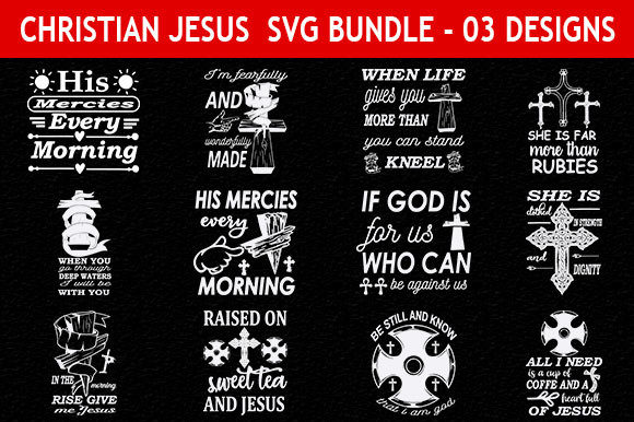 Christian Jesus 12 Quotes Designs Bundle: Faith-Focused Visuals for Modern Ministry