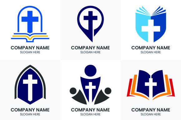 Church Logo. Christian Sign Symbols Set – A Practical Resource for Branding and Communication
