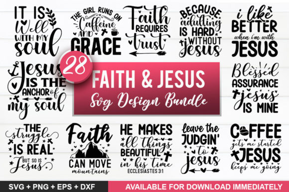 Exploring the Creative and Spiritual Potential of the Faith and Jesus SVG Bundle