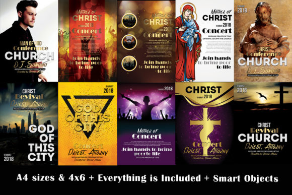Jesus Church 10 Flyers Bundle