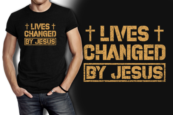 Lives Changed by Jesus T-Shirt Design