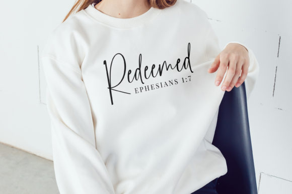 Redeemed SVG & Ephesians 1:7 for Faith-Inspired Designs
