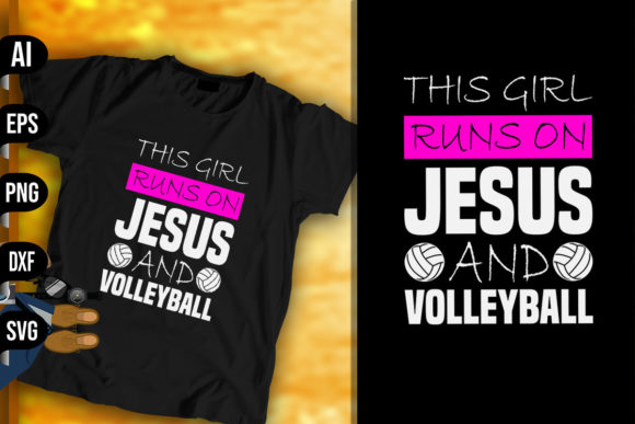 This Girl Runs on Jesus and Volleyball